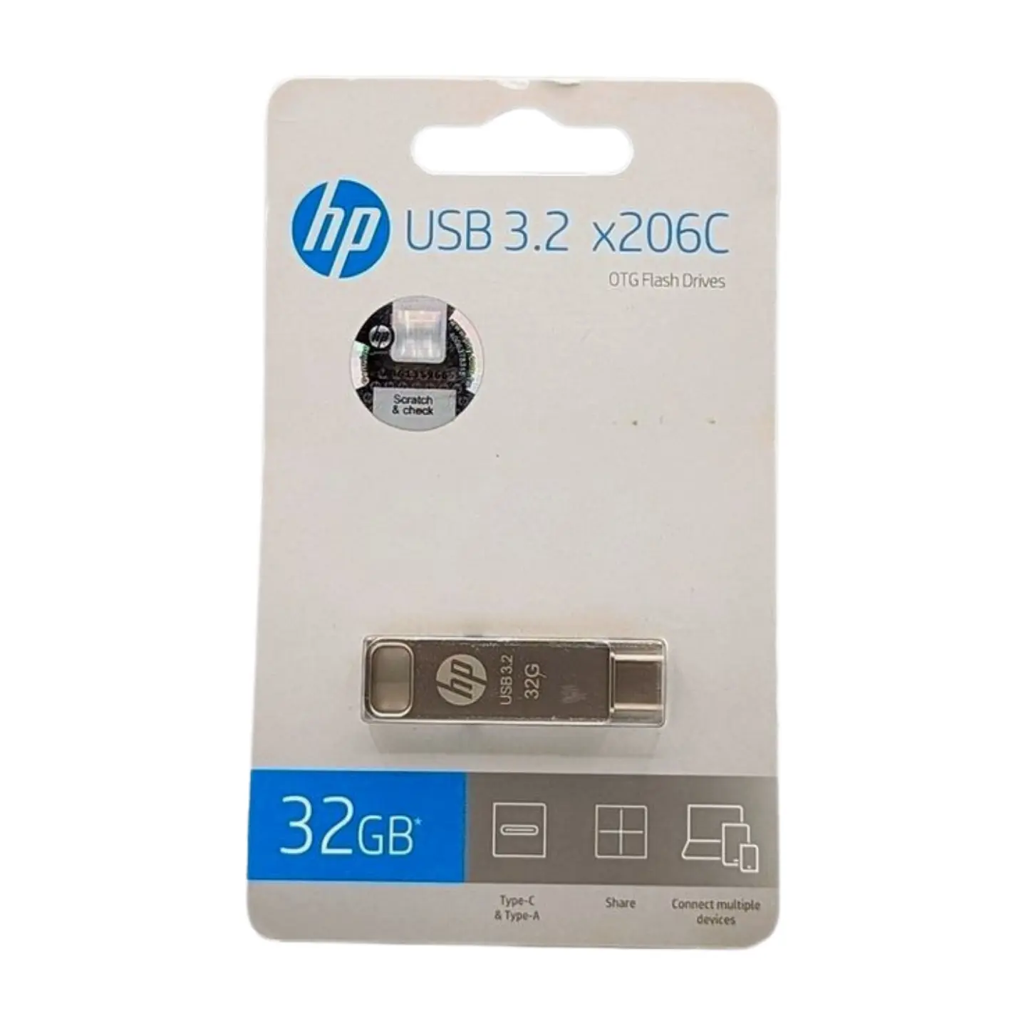Hp Usb Flash Drive X206C 3.2 - Otg - Type-C
